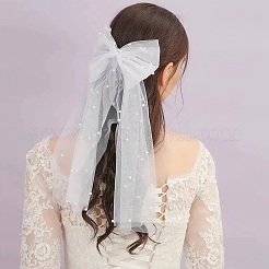 Фаты из полиэстера с бантом&nbsp;AJEW-WH20067-066P