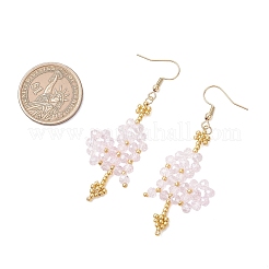 Болтающие серьги из стекла&nbsp;EJEW-MZ00688-01