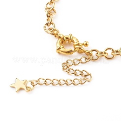 Изготовление браслета-цепочки Rolo из нержавеющей стали 304&nbsp;AJEW-JB00939