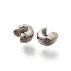 Крышки для обжимных бусин из нержавеющей стали 304&nbsp;LS-X-STAS-P239-34P-03