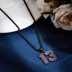 667 ожерелья из нержавеющей стали с цепочкой-коробкой&nbsp;NJEW-BBC0001-35E-EB