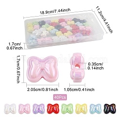 40шт УФ-покрытие непрозрачные акриловые бусины&nbsp;OACR-FS0002-28