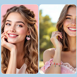 70 шт. 7-х цветные прозрачные бусины из смолы в форме ронделла европейские&nbsp;RESI-TA0004-82