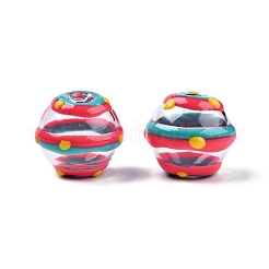 Прозрачные стеклянные эмалевые бусины&nbsp;GLAA-G084-01D