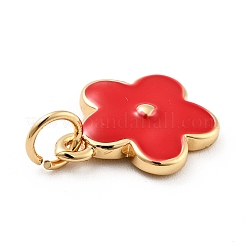 Подвески из латуни с покрытием из эмали&nbsp;KK-G387-09G-02