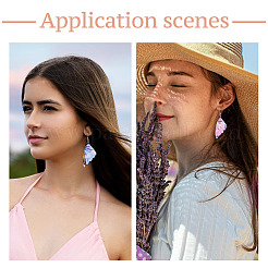 Набор для самостоятельного изготовления подвесных сережек-крыльев из прозрачной смолы&nbsp;DIY-TA0010-22