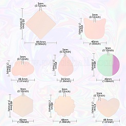40 шт. 8 стиля акриловые лазерные подвески&nbsp;OACR-CJ0001-42