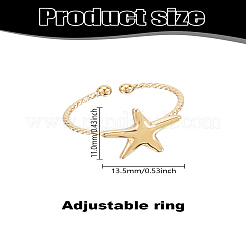 1 шт. открытые манжеты из нержавеющей стали 304 для женщин&nbsp;RJEW-LP0008-24