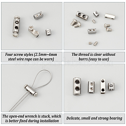 4 стили 201 зажимы для троса из нержавеющей стали&nbsp;STAS-GA0001-39