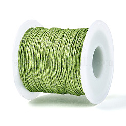 100 м сегментные окрашенные круглые полиэстеровые металлизированные плетеные шнуры&nbsp;OCOR-N009-03A-04