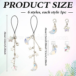 6шт пластиковые мобильные пылезащитные заглушки&nbsp;HJEW-MA00027