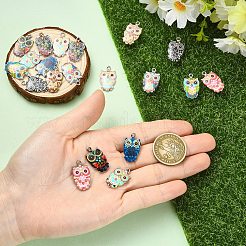 20шт 10 стиля подвески из сплава с эмалью&nbsp;ENAM-YW0006-95