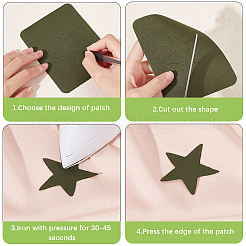 Гладить/пришивать имитацию джинсовой ткани ремонтные заплатки&nbsp;FIND-WH0152-199A-01