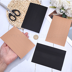 4 шт. 2-цветные прямоугольные резиновые противоскользящие резиновые подошвы&nbsp;AJEW-CP0010-37