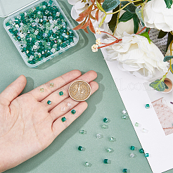 4 нить 4 цветных прозрачных гальванических стеклянных бусины нити&nbsp;EGLA-DC0001-07B