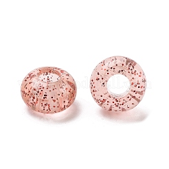 Прозрачного акрилового Европейский бисером&nbsp;TACR-P009-A01-04