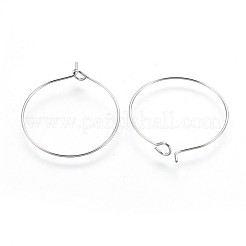 Фурнитура для сережек-колец из хирургической нержавеющей стали 316&nbsp;STAS-P221-01B-P