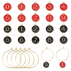 2 комплект подвесок из эмали из сплава&nbsp;ENAM-TA0002-80