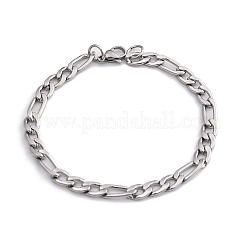 1 шт. модные женские браслеты-цепочки Figaro из нержавеющей стали 304&nbsp;BJEW-DJ0001-81