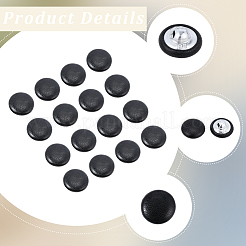 30 шт. пуговицы из искусственной кожи с 1 отверстиями на ножке&nbsp;BUTT-CL0001-01A-01