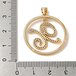 Латунные микро проложить кубического циркония подвески&nbsp;KK-C058-12B-G