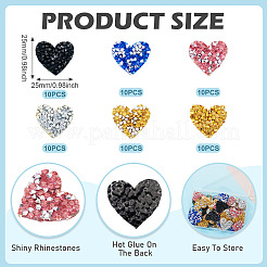 Полиэстеровые термоклеящиеся нашивки со стразами&nbsp;FIND-TA0002-53A