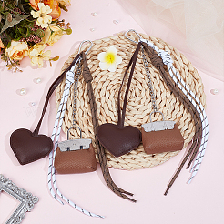 2 сумка из искусственной кожи с подвеской в виде сердца&nbsp;HJEW-DR00263