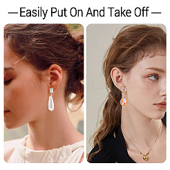 12 шт. 6 стиля латунная микропаве прозрачная кубическая циркониевая фурнитура для ушей&nbsp;KK-TA0003-24