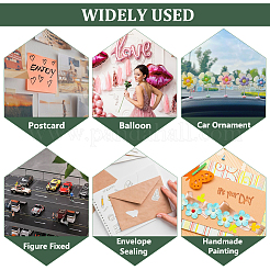 60 шт прозрачные акриловые двухсторонние клейкие наклейки&nbsp;LS-FIND-WH0290-41A