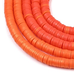 Плоские круглые бусины из глины ручной работы полимерные&nbsp;CLAY-XCP0001-34