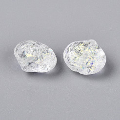 Нити из фольгированных бусин лэмпворк ручной работы&nbsp;FOIL-T008-03D