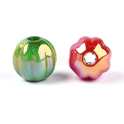 Непрозрачные акриловые бусины с УФ-покрытием&nbsp;OACR-N153-02