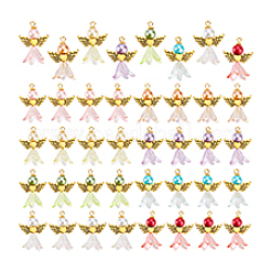 48 шт. подвески из двухцветного сплава и акрила&nbsp;PALLOY-PH01791