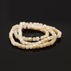 Квадратные бусины из стекла&nbsp;GLAA-A031-3mm-HR04