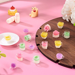 4 шт. 4 стиля смоляной чашки мини модель&nbsp;DJEW-TAC0011-04