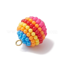 Подвески из восковой ягоды из смолы цвета радуги&nbsp;PALLOY-JF02778