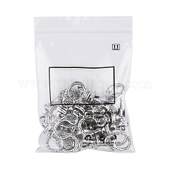 Тибетском стиле сплава омаров коготь застежками&nbsp;TIBE-KS0001-06AS