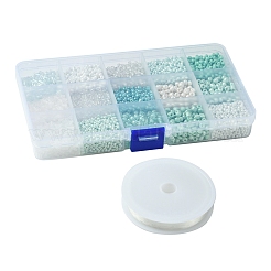 Набор для самостоятельного изготовления браслетов из стеклянных бусин&nbsp;DIY-FS0007-64