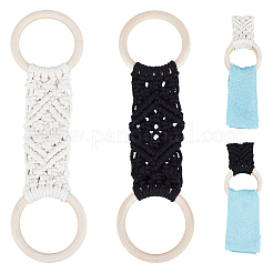 2 шт. 2-х цветный держатель для полотенец из хлопчатобумажной нити в стиле бохо-макраме&nbsp;FIND-PH0027-84