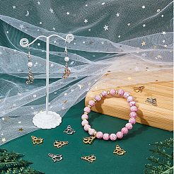 36шт 3 цветные латунные подвески&nbsp;KK-FH0005-17