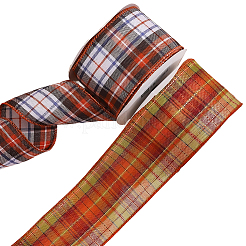 2 рулон полиэстеровой ленты с узором «тартан» 2 цветов&nbsp;OCOR-GF0005-36