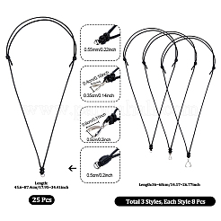 Наборы для самостоятельного изготовления регулируемых вощеных шнуровых подвесок и браслетов из полиэстерового шнура&nbsp;NJEW-NB0001-26