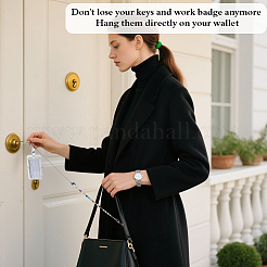 2 шт. эластичные подвесные бусины кошачий глаз&nbsp;HJEW-FG00036