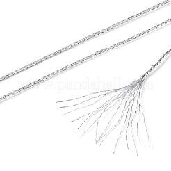 20 м двухслойная круглая металлизированная нить из пэт-материала&nbsp;MCOR-T003-05B