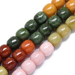 Натуральный Malaysia нефритовые бусы пряди&nbsp;G-B165-F12-10x10mm