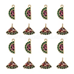 8шт латунные микро проложить красочные кубические циркониевые подвески&nbsp;KK-LS0001-40