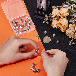 30 шт. бусины из сплава в тибетском стиле&nbsp;TIBEB-UN0001-07