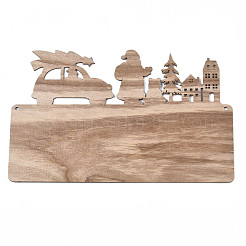 Подвесной орнамент из дерева&nbsp;WOOD-N005-71