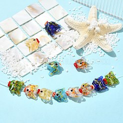 12шт 6 цвета бусины лэмпворк ручной работы&nbsp;LAMP-CJ0002-83