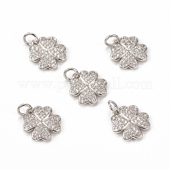 Латунные микро проложить кубического циркония подвески&nbsp;KK-E068-VB112